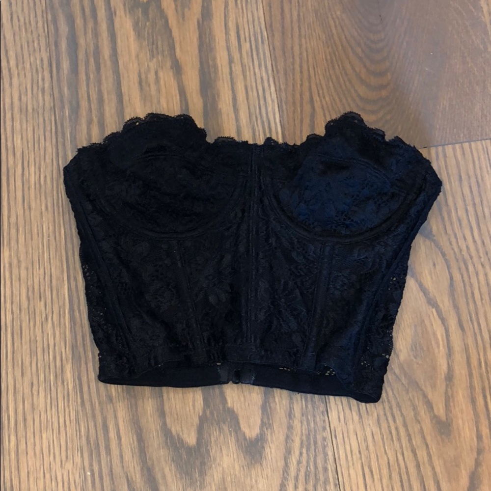 Corset/bralette - black lace